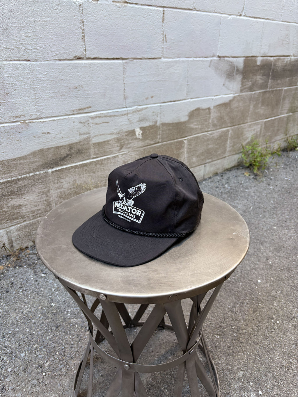 Vintage Predator Trucking Ohio Eagle Spellout Graphic Snapback Hat OSFA