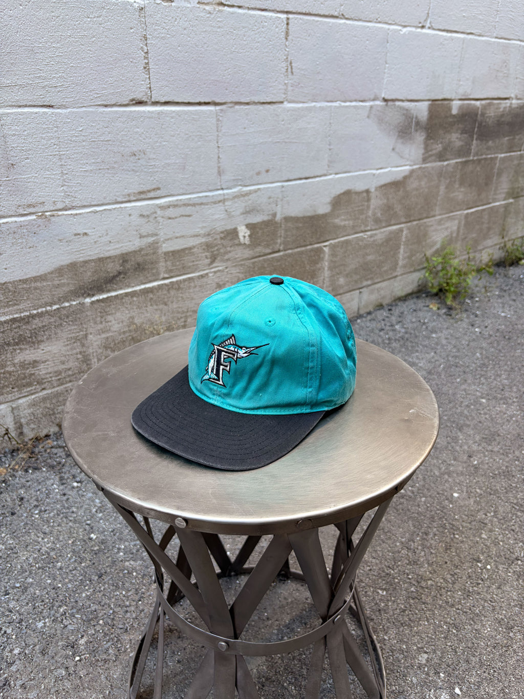 Vintage Florida Marlins MLB Embroidered Logo Snapback Hat OSFA