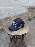 Miller Lite Embroidered Logo Golf Crest Snapback Hat OSFA