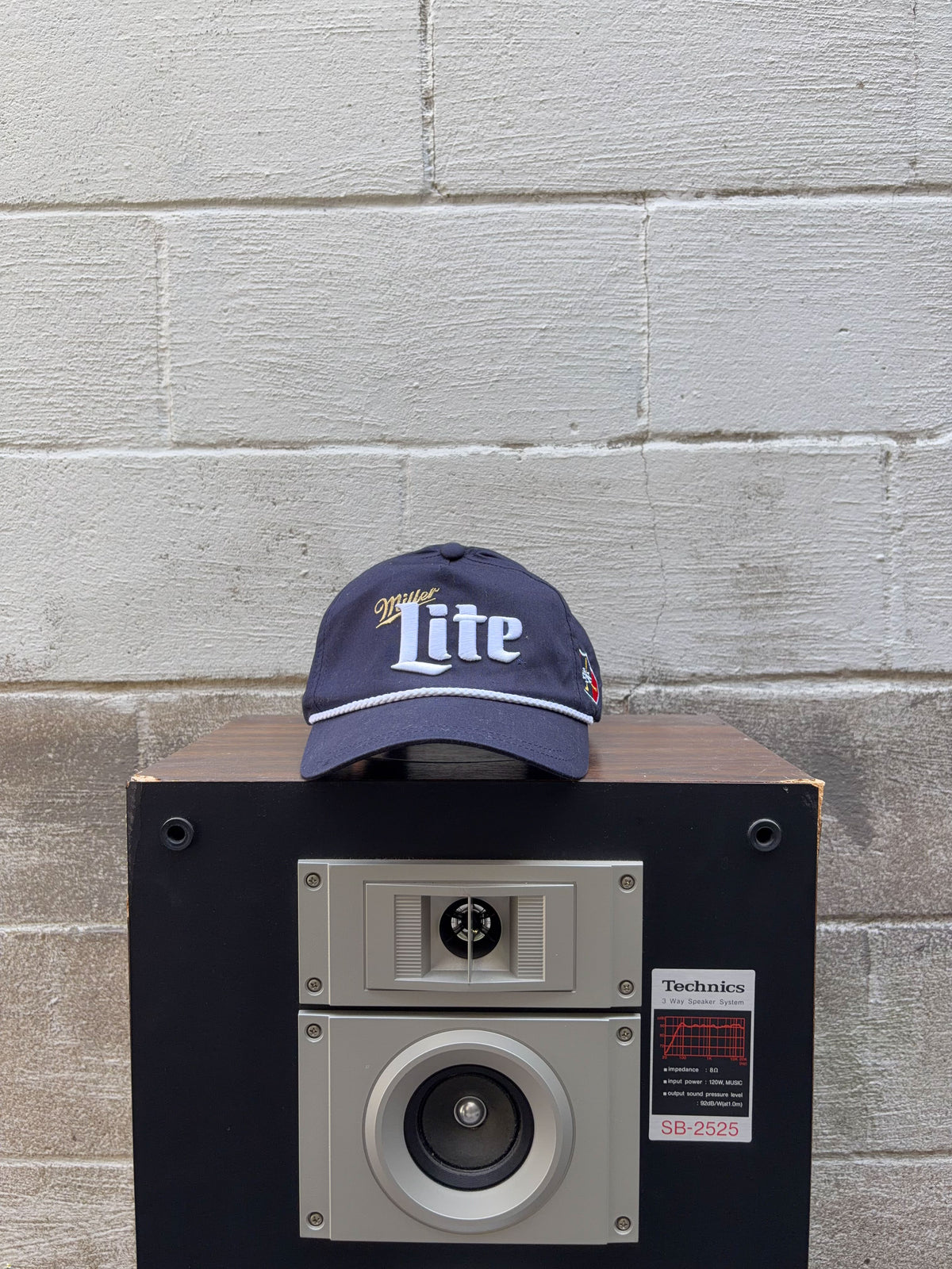Miller Lite Embroidered Logo Golf Crest Snapback Hat OSFA