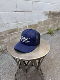 Vintage 90s The Boss Is Like A Diaper Comedy Slogan Trucker Snapback Hat OSFA