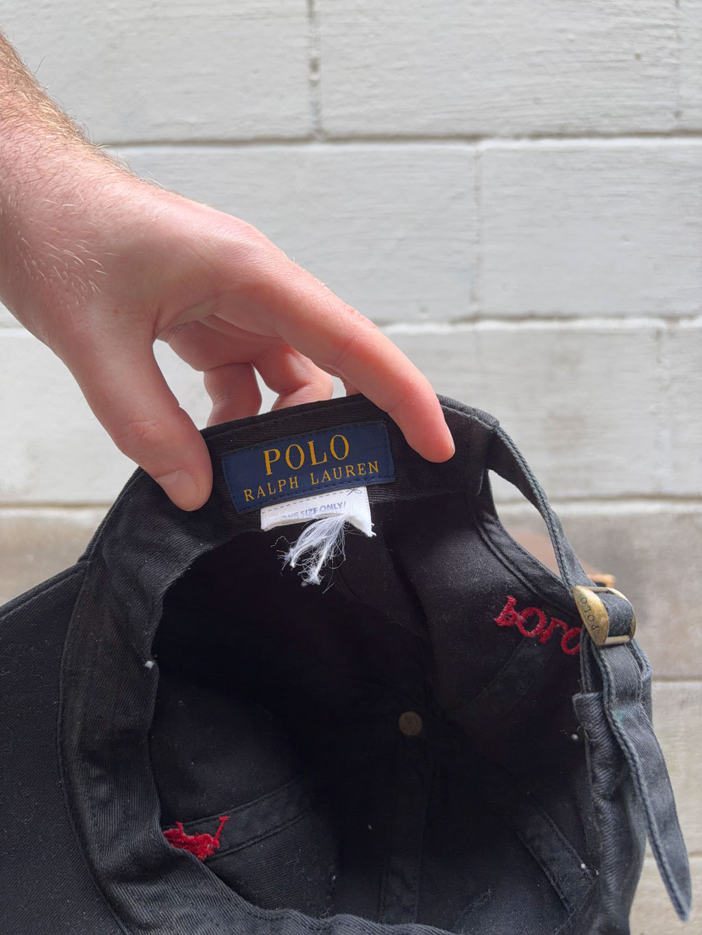 Vintage Polo Ralph Lauren Embroidered Pony Snapback Hat OSFA