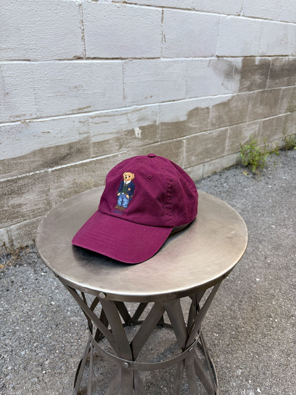 Vintage Polo Ralph Lauren Embroidered Bear Strapback Hat OSFA