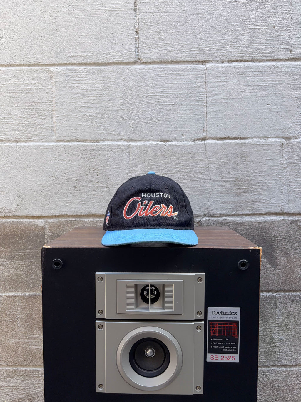 Vintage 90s Houston Oilers NFL Embroidered Logo Snapback Hat OSFA