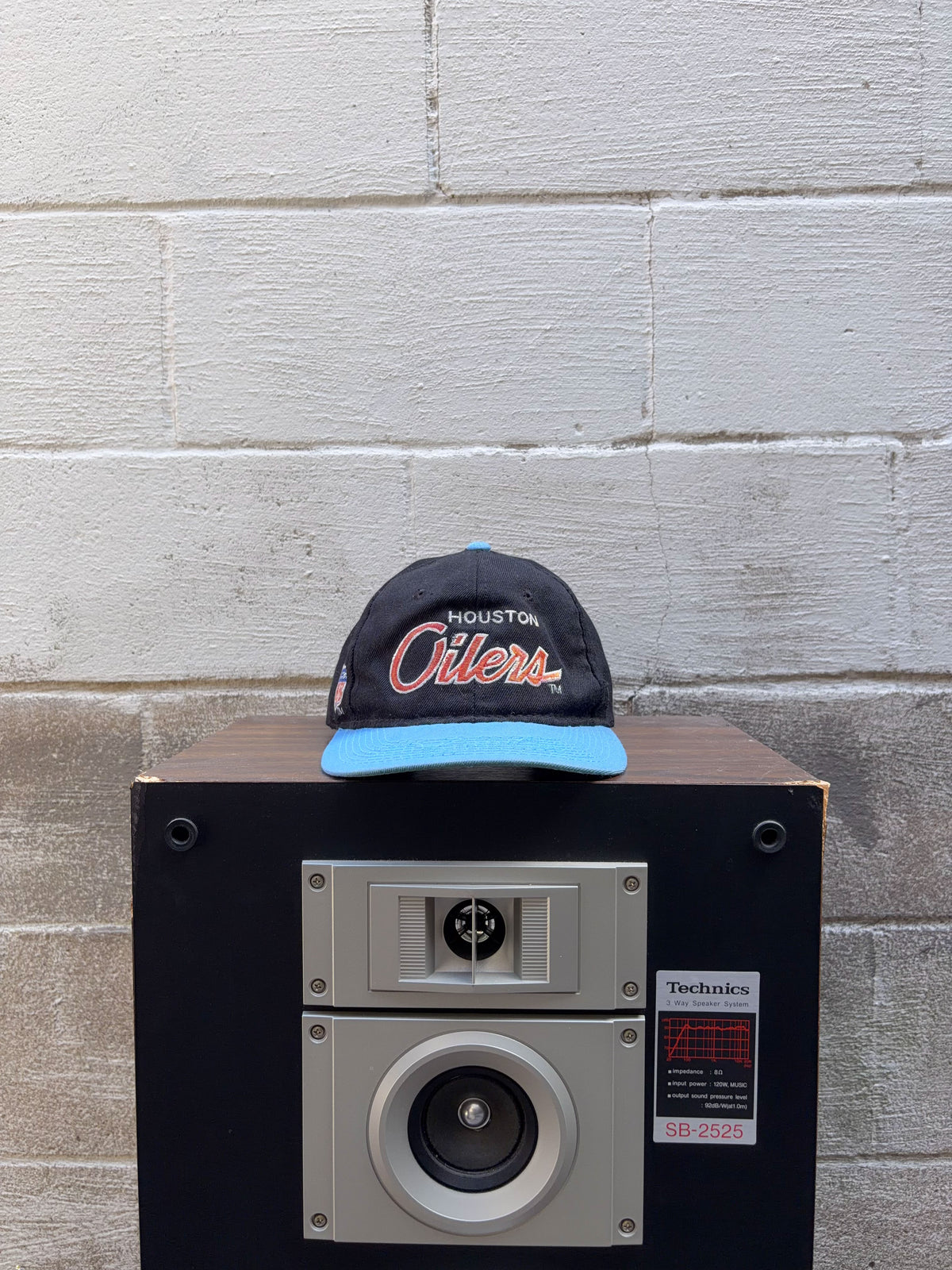 Vintage 90s Houston Oilers NFL Embroidered Logo Snapback Hat OSFA