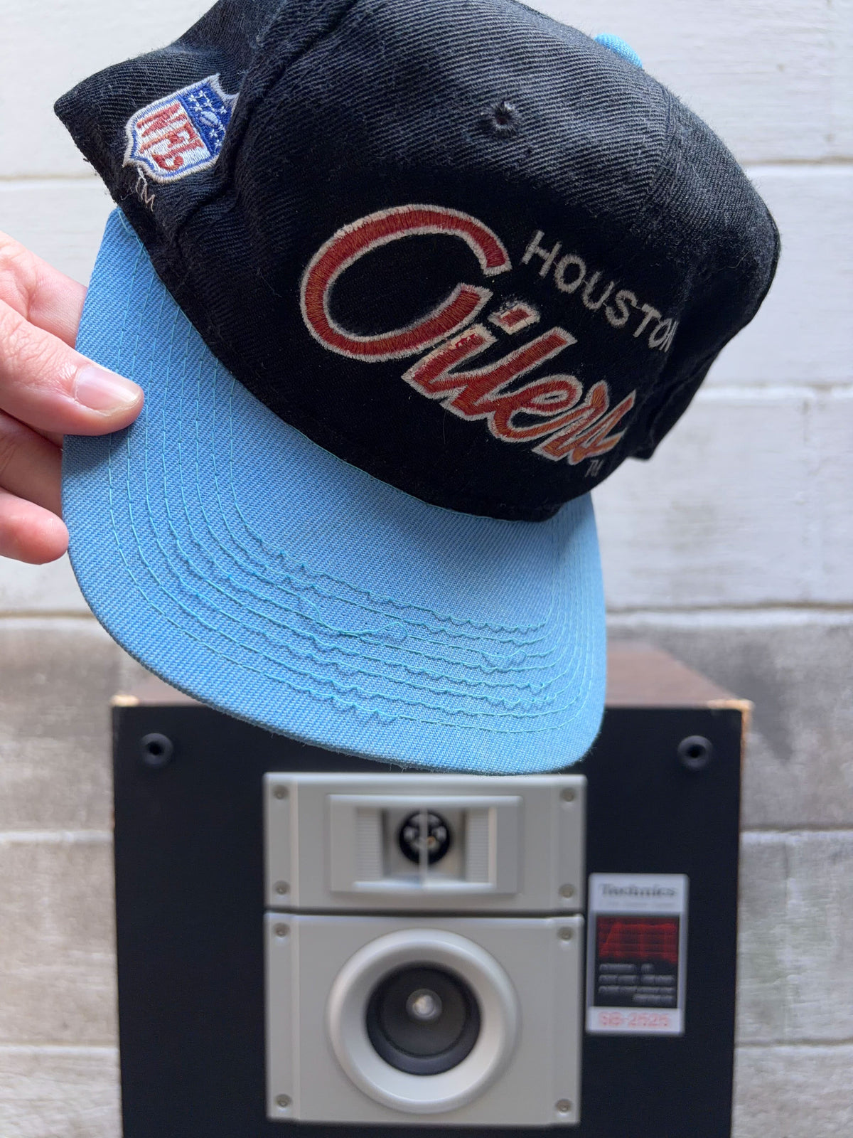 Vintage 90s Houston Oilers NFL Embroidered Logo Snapback Hat OSFA
