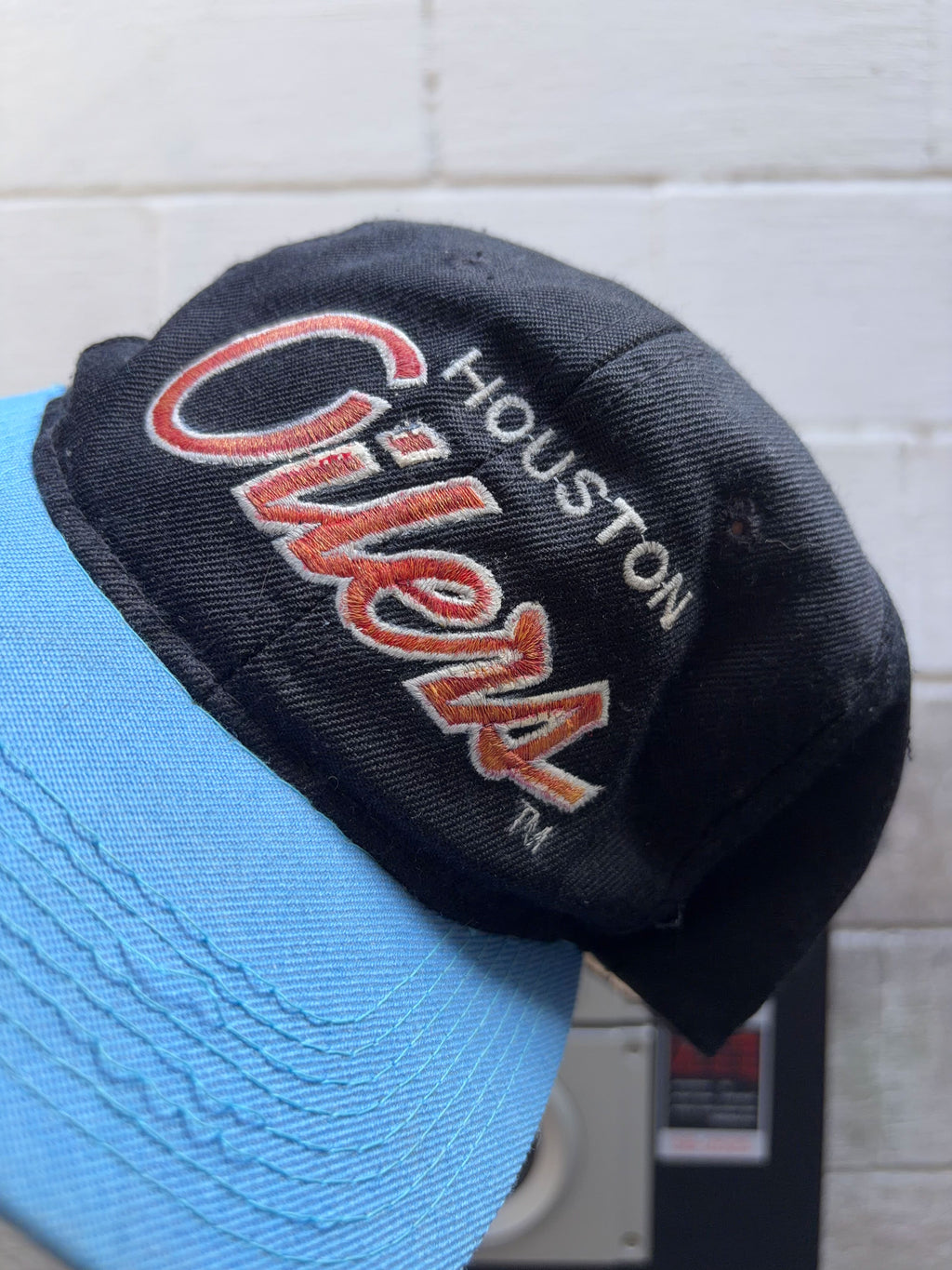 Vintage 90s Houston Oilers NFL Embroidered Logo Snapback Hat OSFA