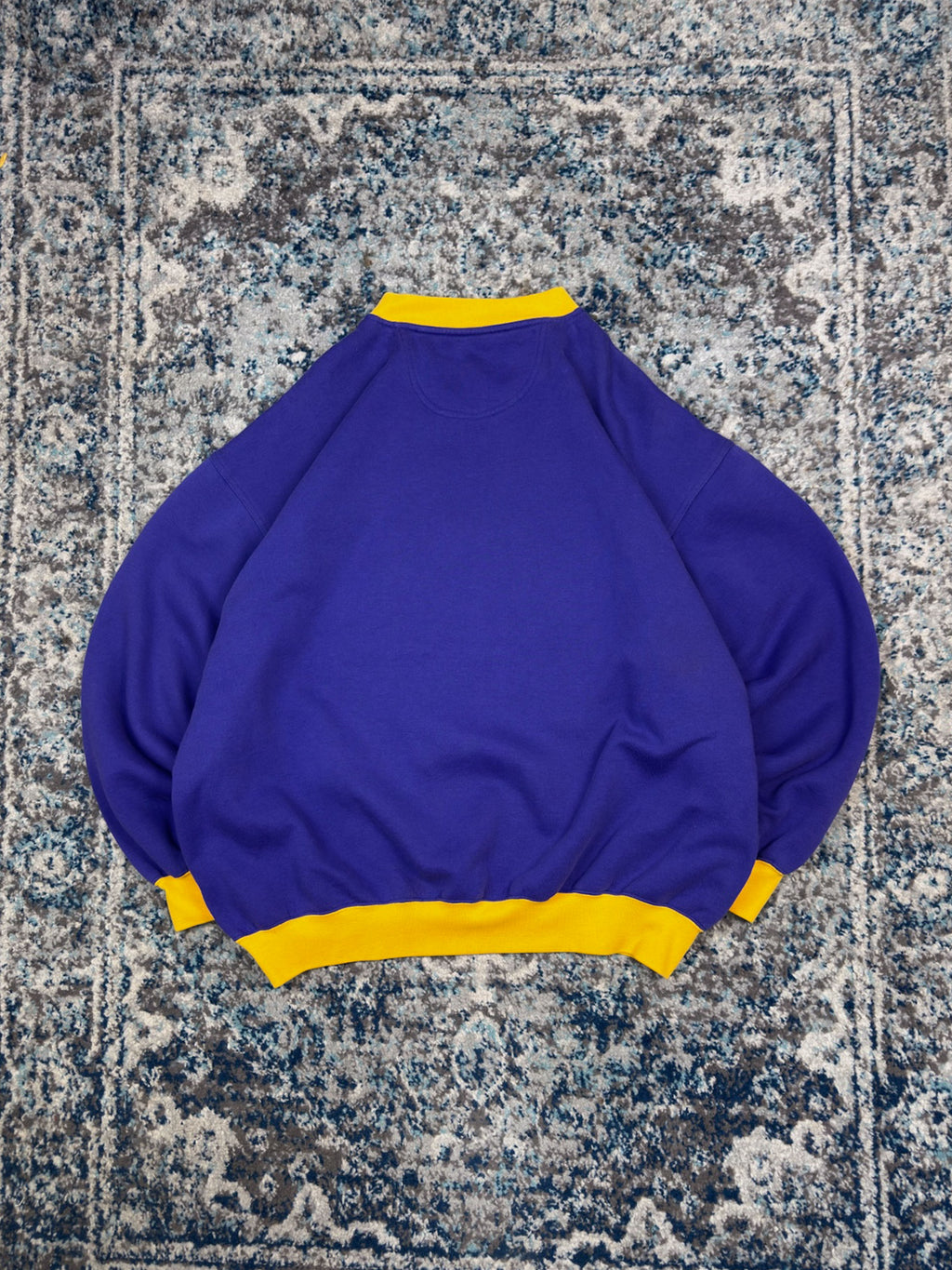 Vintage Minnesota Vikings NFL Embroidered Logo Spellout Crewneck Sweatshirt Size 2XL