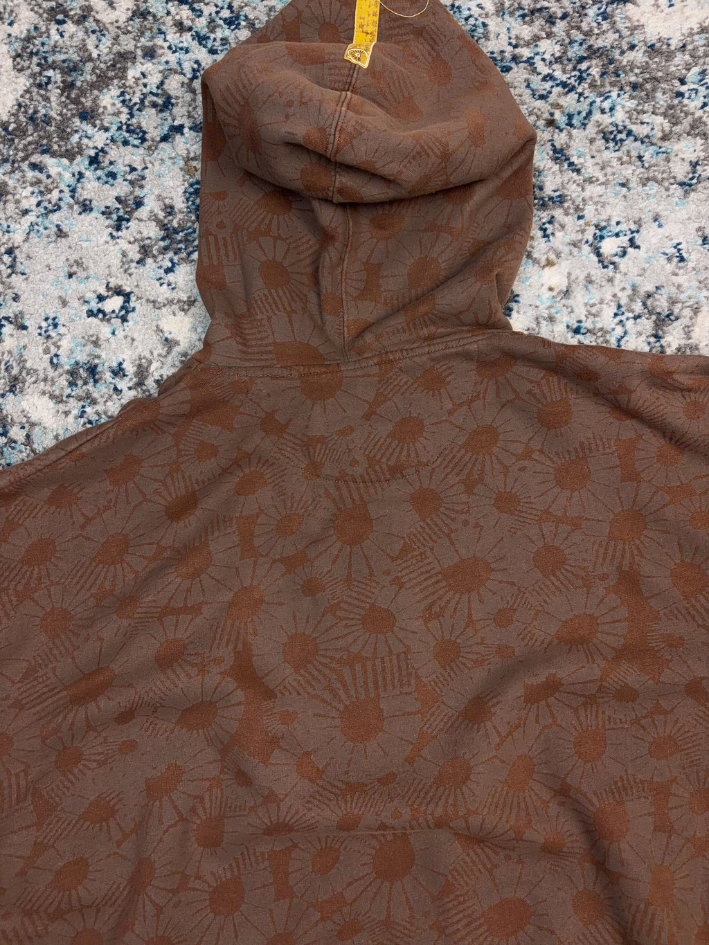 Vintage Y2K Akademiks Embroidered Loog All Over Print Hooded Sweatshirt Size 3XL