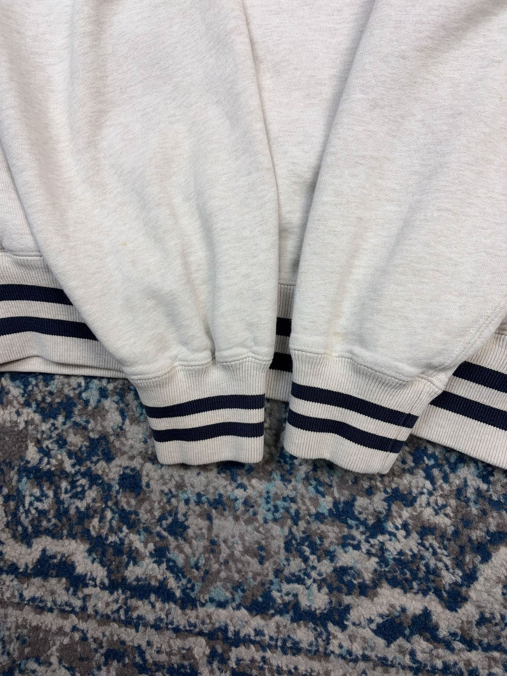 Vintage Polo Ralph Lauren Sport USA Arc Spellout 1/4 Zip Crewneck Sweatshirt Size Medium
