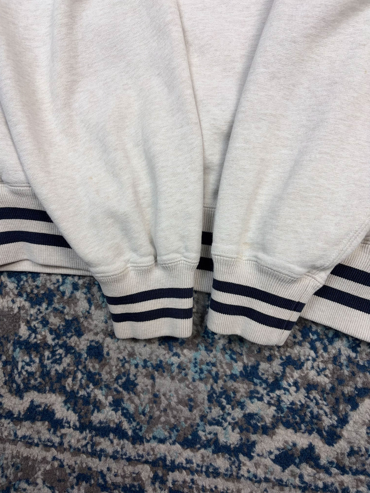 Vintage Polo Ralph Lauren Sport USA Arc Spellout 1/4 Zip Crewneck Sweatshirt Size Medium