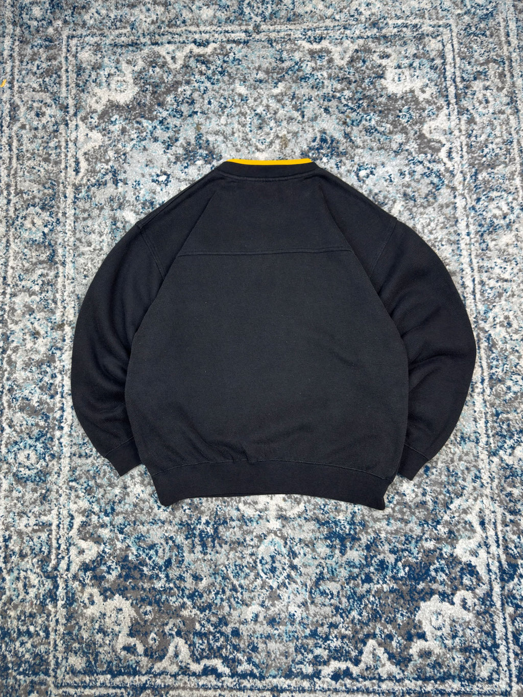 Vintage Pittsburgh Steelers NFL Embroidered Arc Spellout Logo Sweatshirt Size Medium