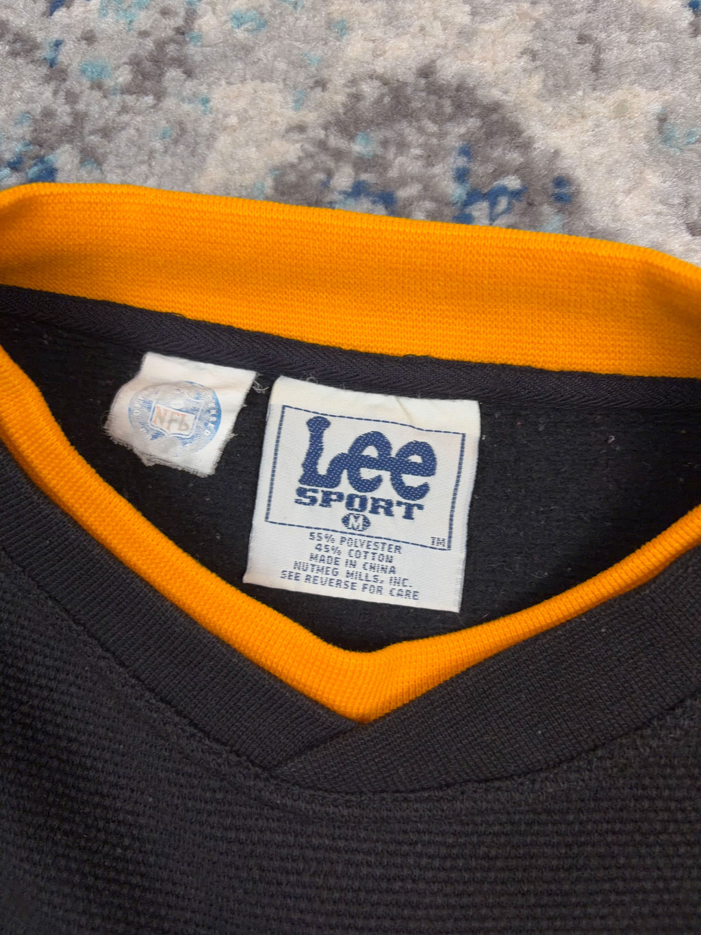 Vintage Pittsburgh Steelers NFL Embroidered Arc Spellout Logo Sweatshirt Size Medium