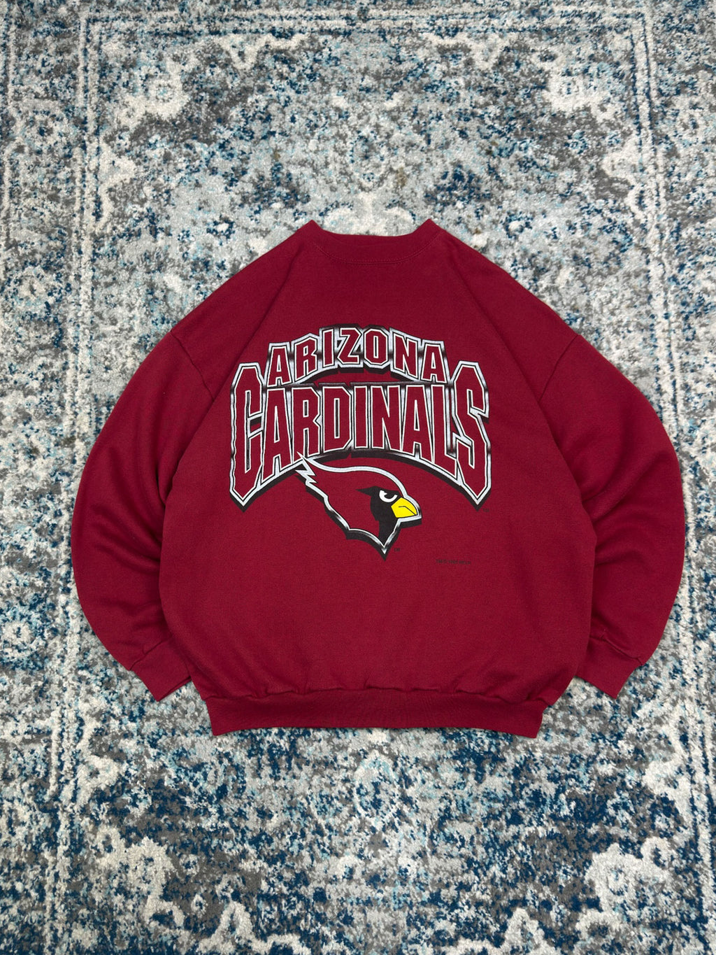 Vintage 1996 Arizona Cardinals NFL Spellout Graphic Crewneck Sweatshirt Size XL