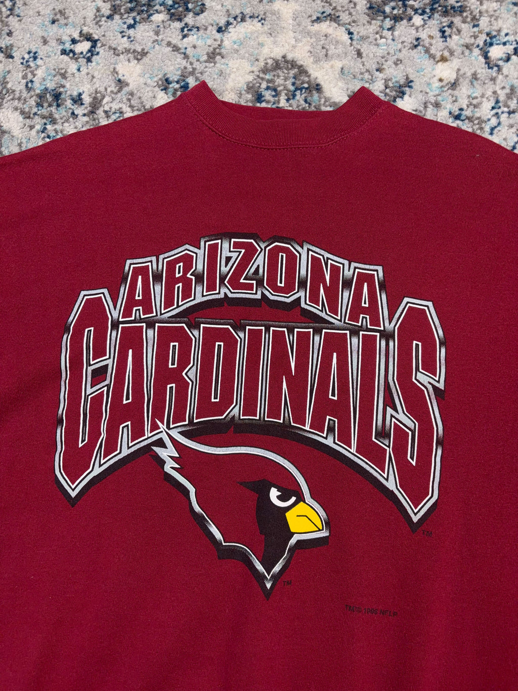 Vintage 1996 Arizona Cardinals NFL Spellout Graphic Crewneck Sweatshirt Size XL