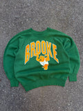Vintage 80s/90s Brooke Bruins NCAA Arc Spellout Graphic Sweatshirt Size Large
