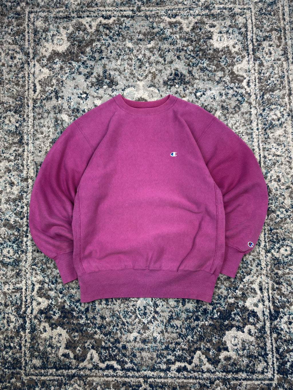 Vintage 90s Champion Reverse Weave Embroidered Logo Crewneck Sweatshirt Size XL