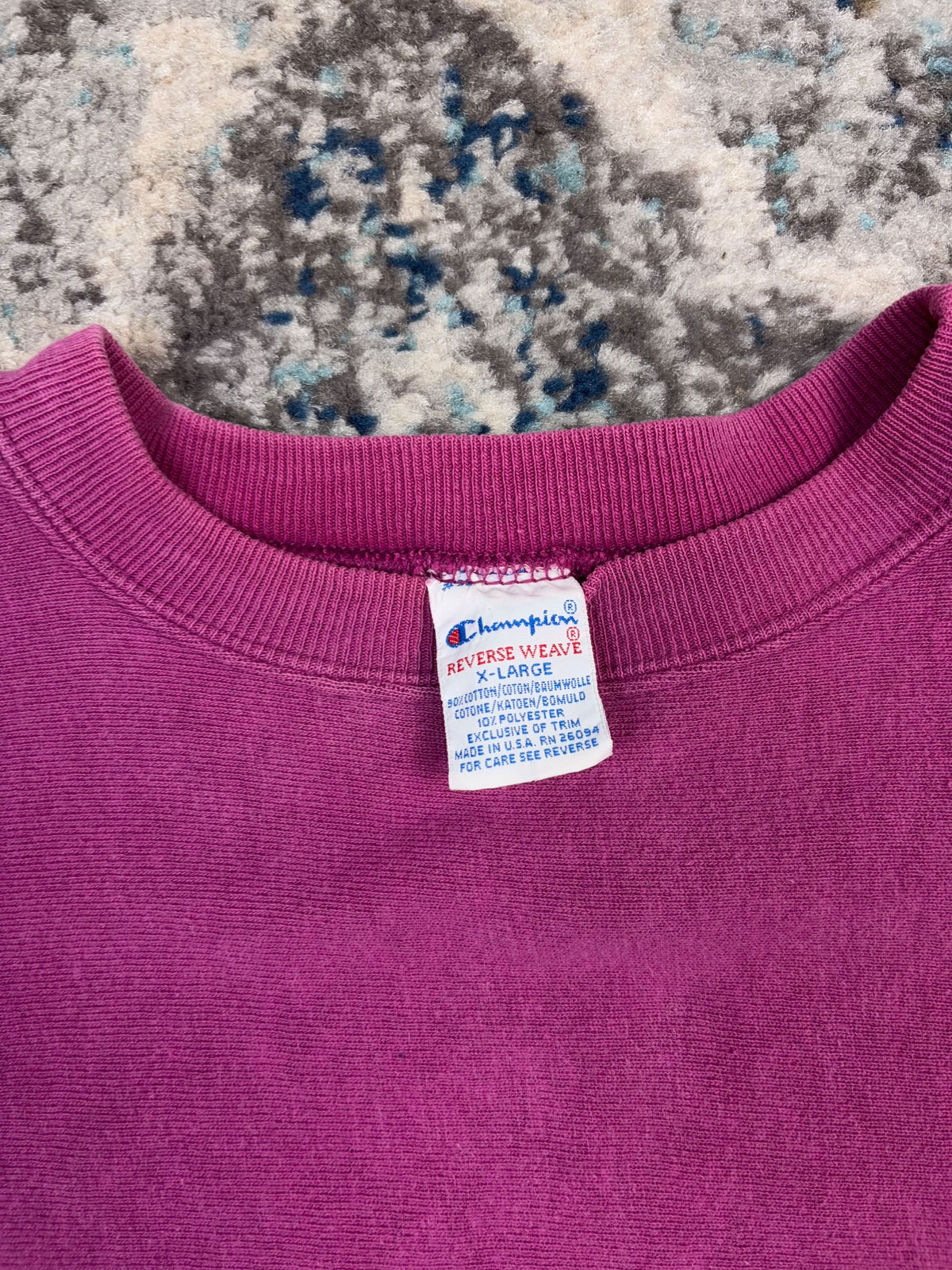 Vintage 90s Champion Reverse Weave Embroidered Logo Crewneck Sweatshirt Size XL