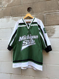 Vintage Michigan State Spartans NCAA Collegiate Hockey Jersey Size Large