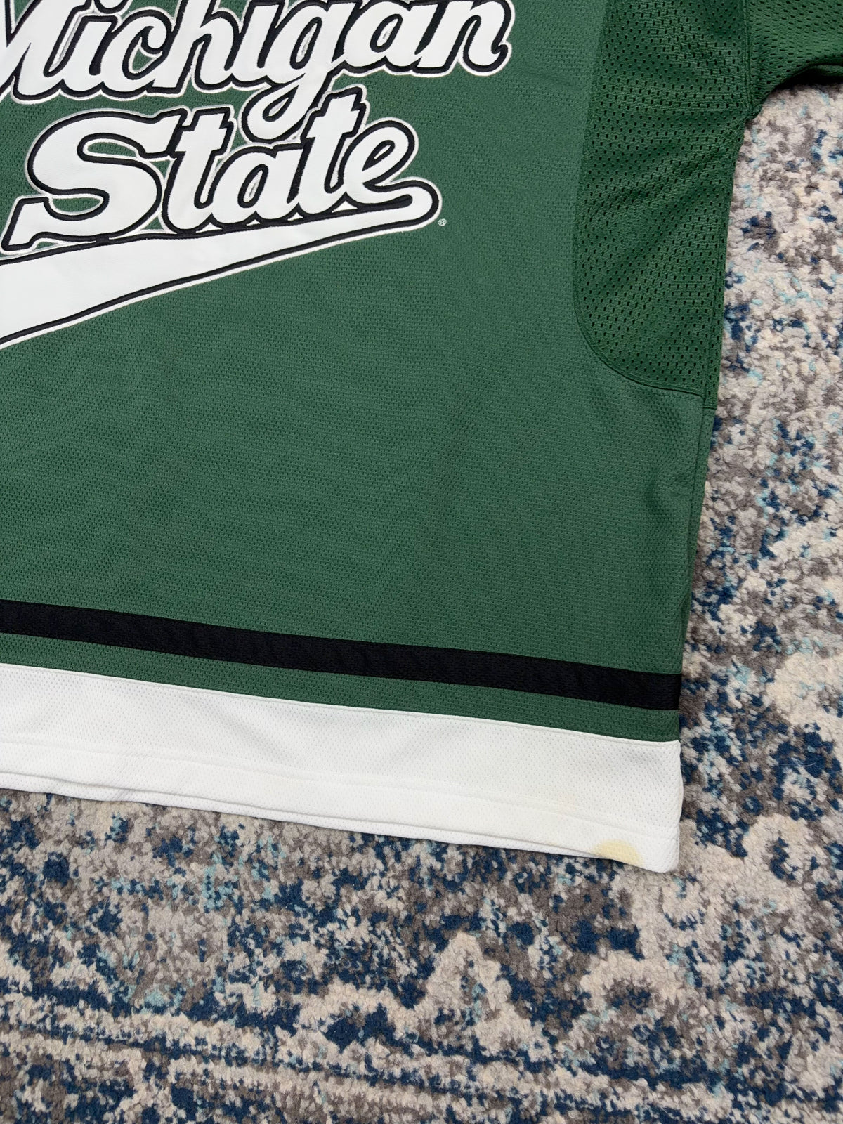 Vintage Michigan State Spartans NCAA Collegiate Hockey Jersey Size Large