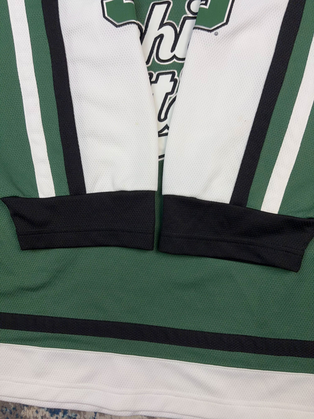Vintage Michigan State Spartans NCAA Collegiate Hockey Jersey Size Large