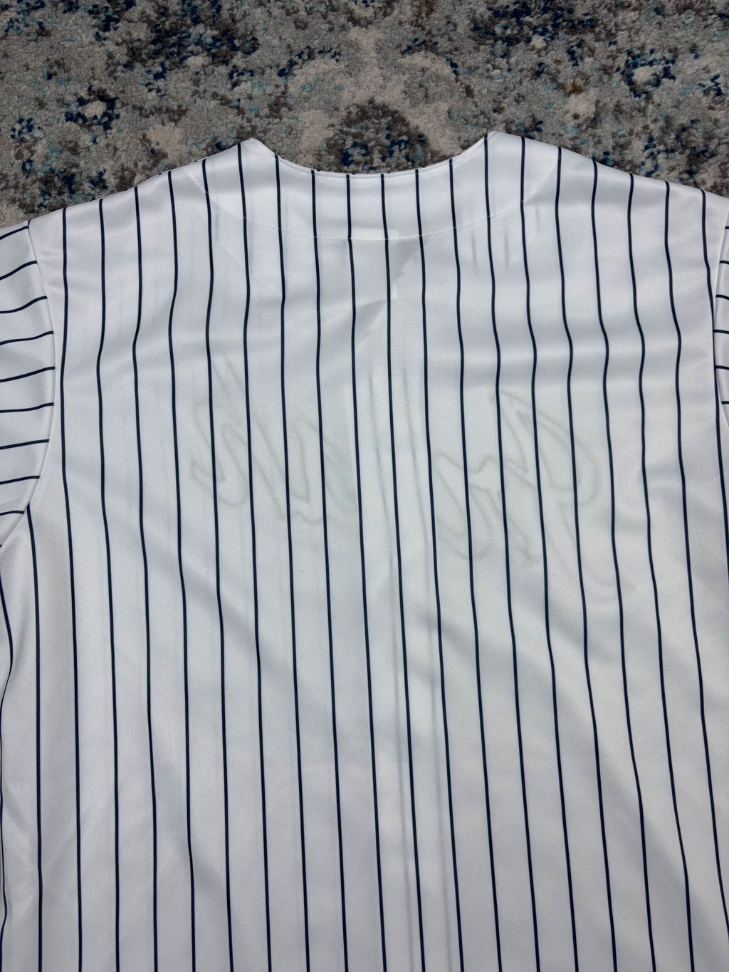 Vintage Notre Dame Fighting Irish NCAA Majestic Pinstripe Baseball Jersey Size Large