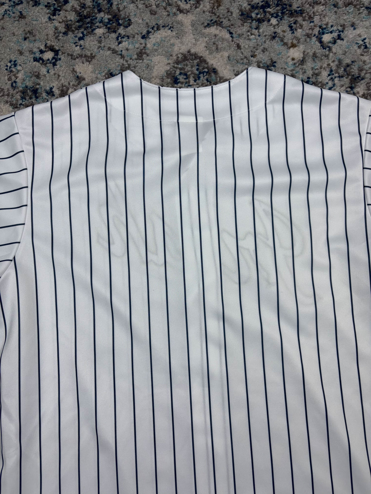 Vintage Notre Dame Fighting Irish NCAA Majestic Pinstripe Baseball Jersey Size Large
