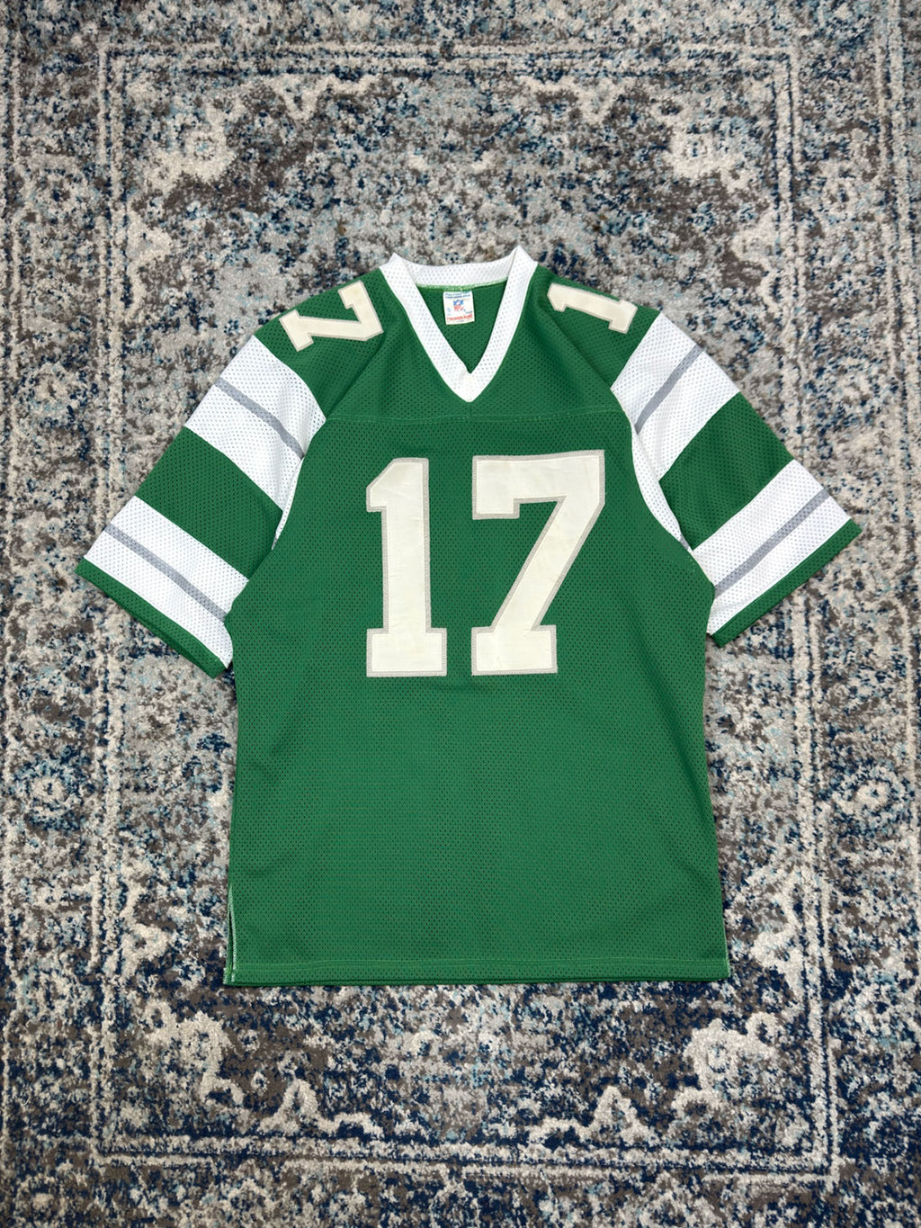 Vintage 80s Harold Carmichael #17 Philadelphia Eagles NFL Ravens Knit Football Jersey Size XL