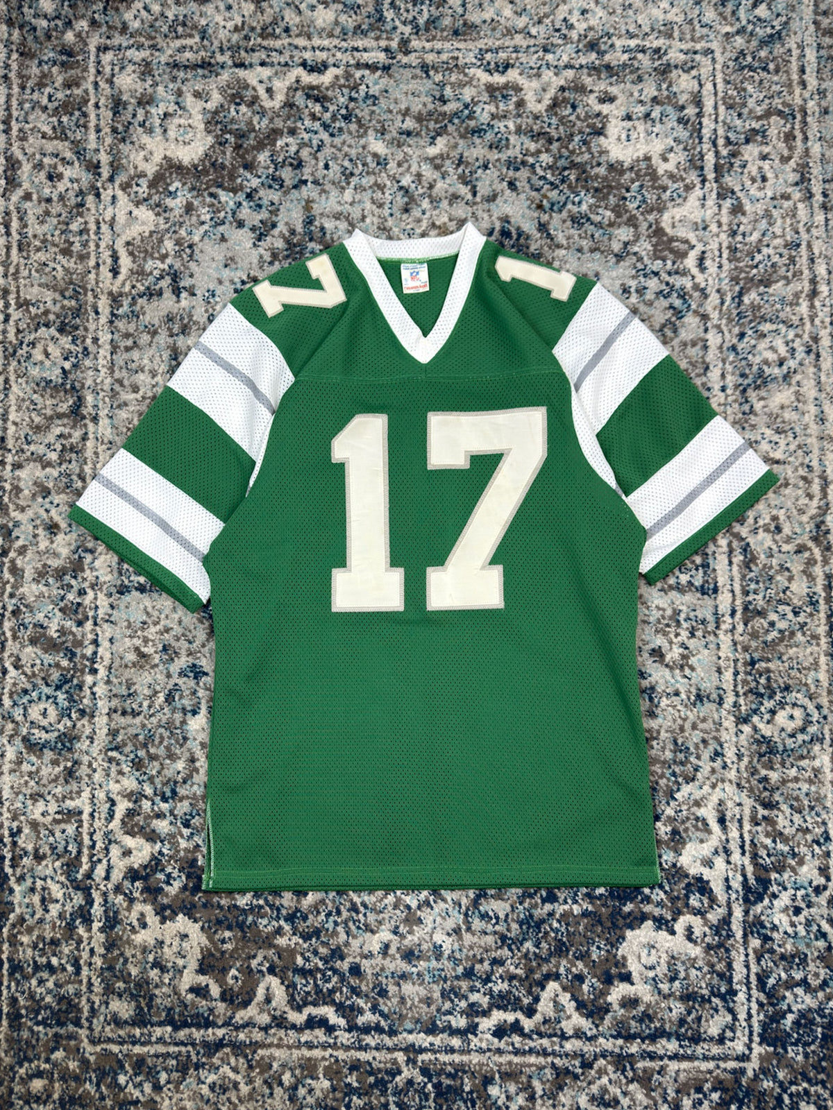 Vintage 80s Harold Carmichael #17 Philadelphia Eagles NFL Ravens Knit Football Jersey Size XL