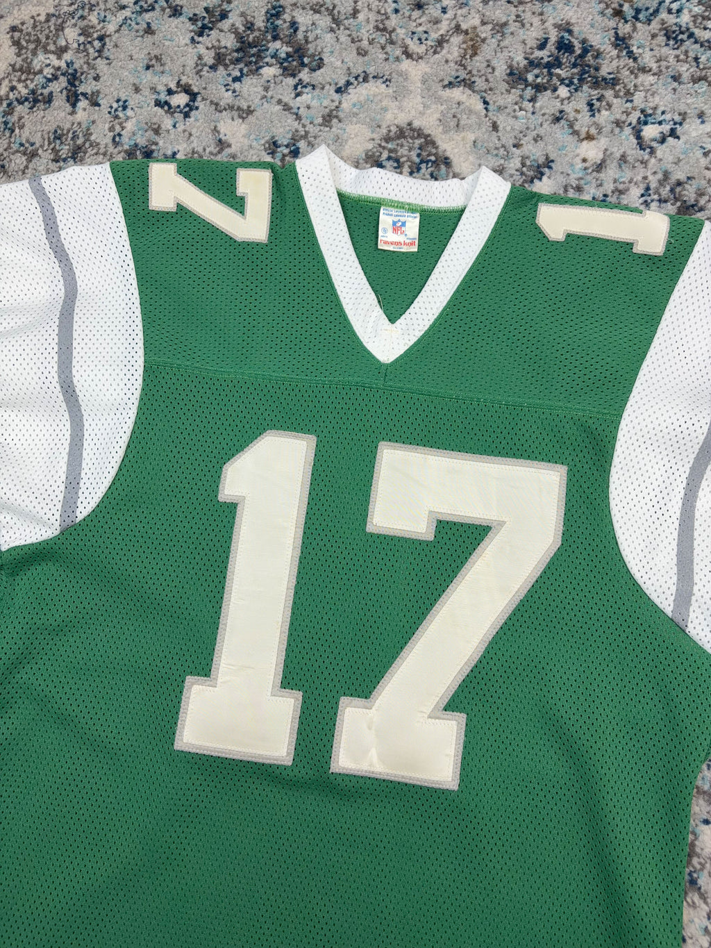 Vintage 80s Harold Carmichael #17 Philadelphia Eagles NFL Ravens Knit Football Jersey Size XL