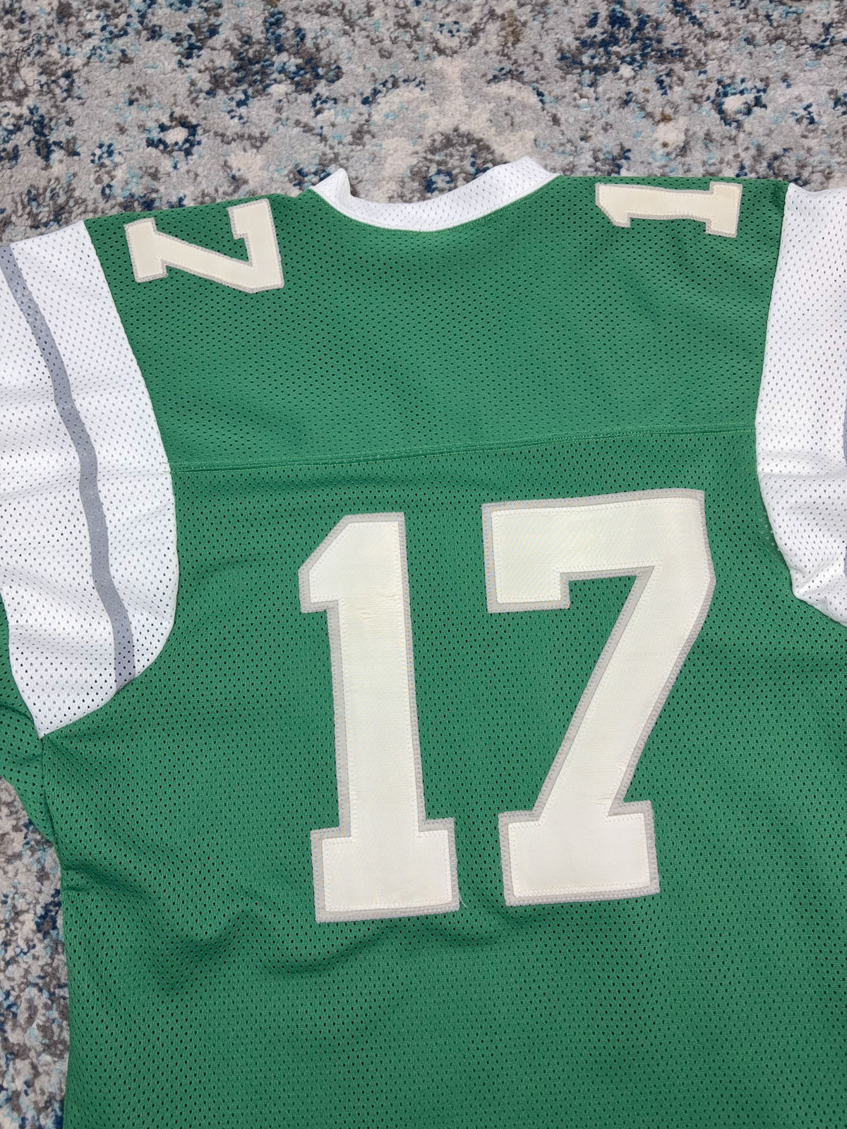 Vintage 80s Harold Carmichael #17 Philadelphia Eagles NFL Ravens Knit Football Jersey Size XL