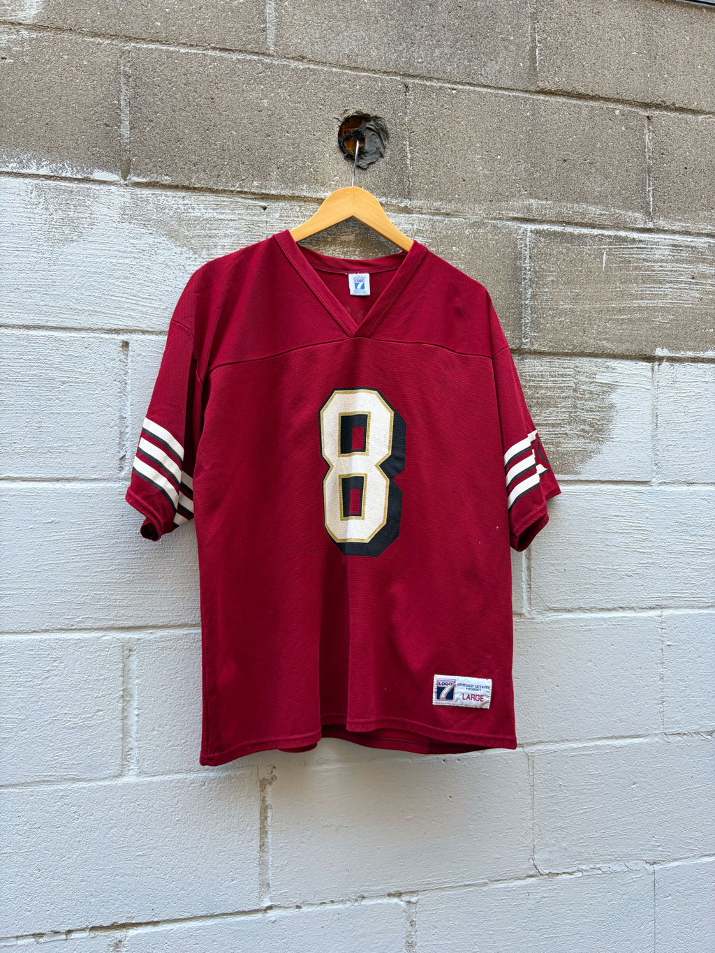 Vintage Steve Young #8 San Fransisco 49ers NFL Logo 7 Football Jersey Size Large