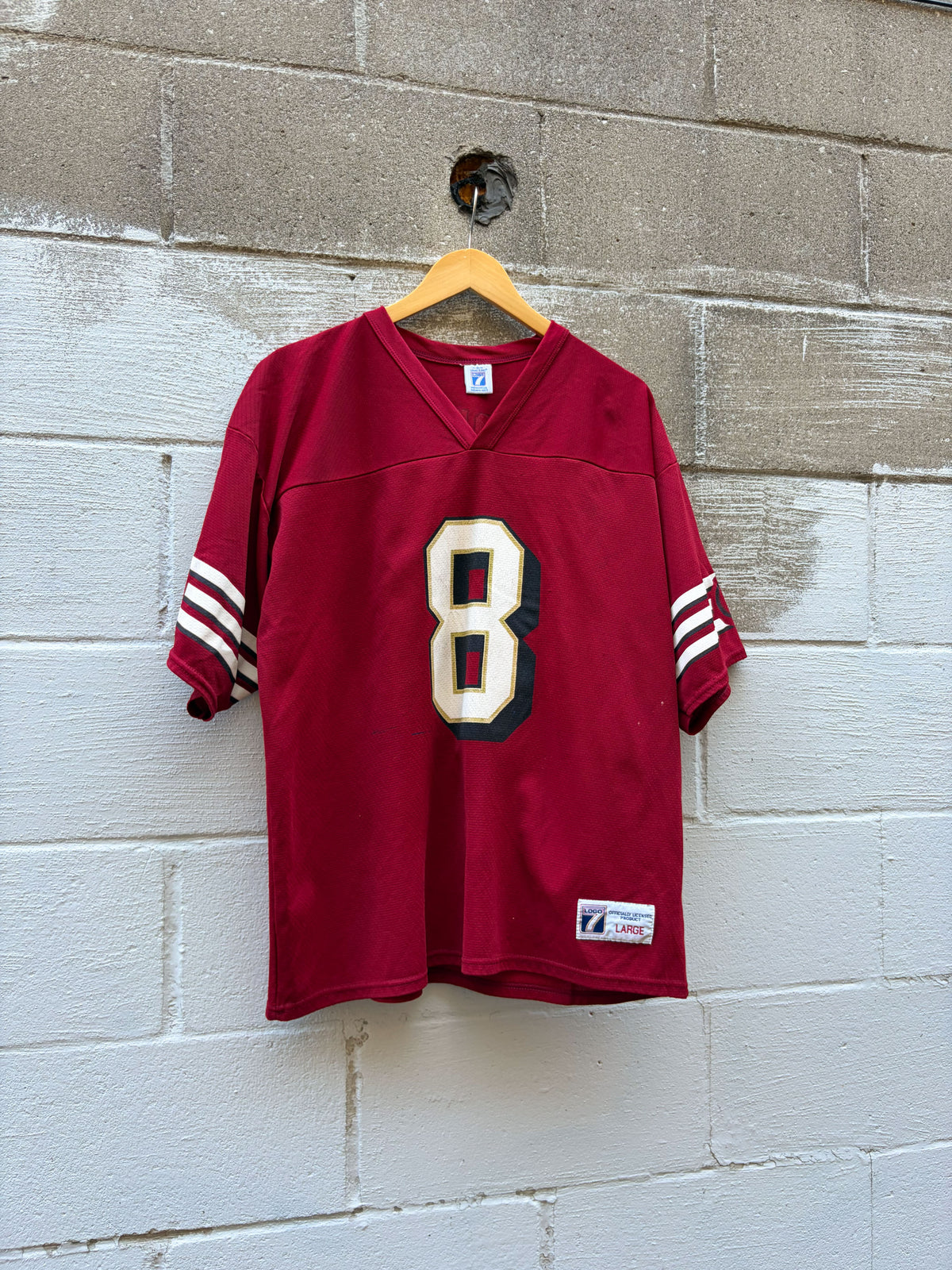 Vintage Steve Young #8 San Fransisco 49ers NFL Logo 7 Football Jersey Size Large