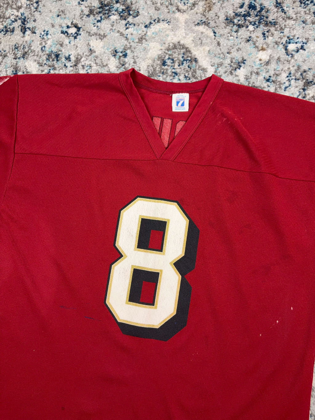 Vintage Steve Young #8 San Fransisco 49ers NFL Logo 7 Football Jersey Size Large
