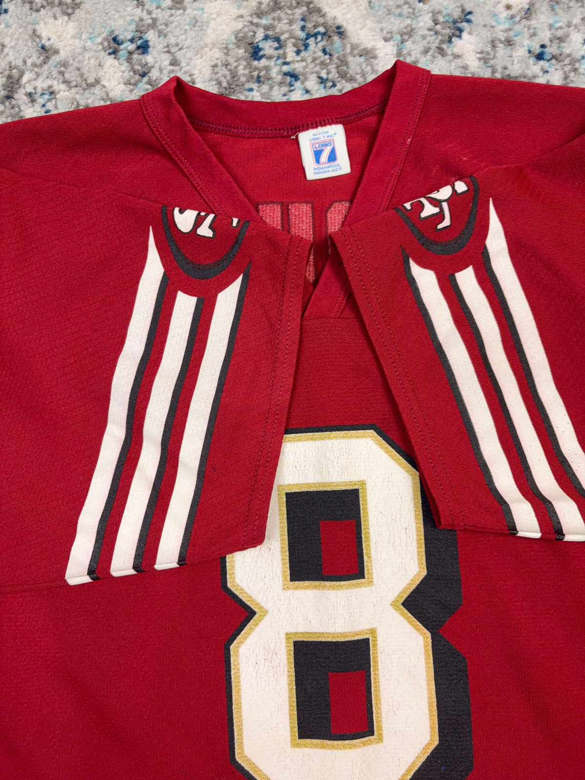 Vintage Steve Young #8 San Fransisco 49ers NFL Logo 7 Football Jersey Size Large