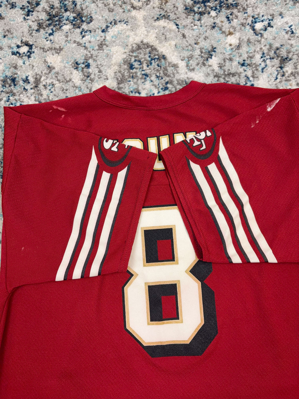 Vintage Steve Young #8 San Fransisco 49ers NFL Logo 7 Football Jersey Size Large