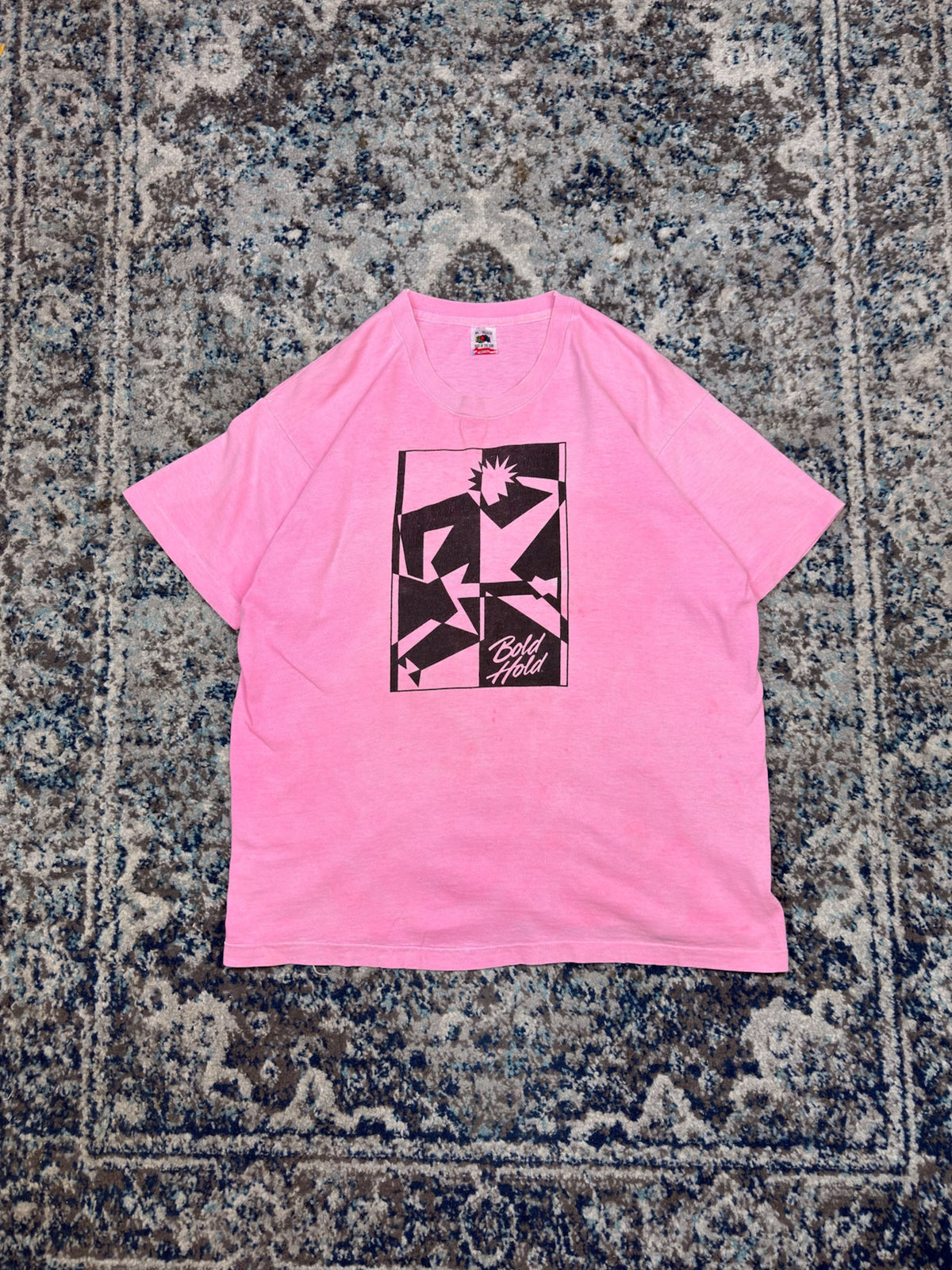 Vintage 80s/90s Bold Hold Cosmetic Promo Pop Art Graphic T-Shirt Size XL