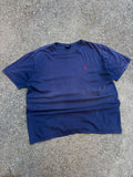 Vintage Polo Ralph Lauren Embroidered Pony Blue T-Shirt Size 2XL