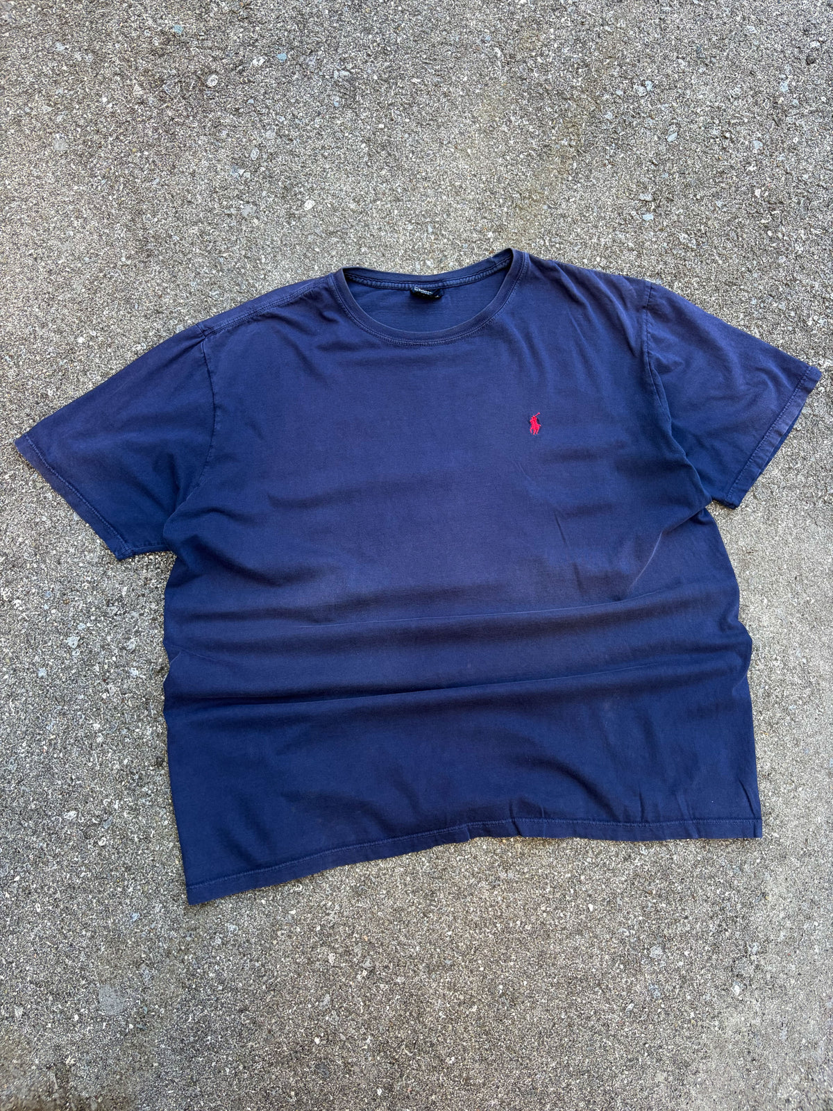 Vintage Polo Ralph Lauren Embroidered Pony Blue T-Shirt Size 2XL