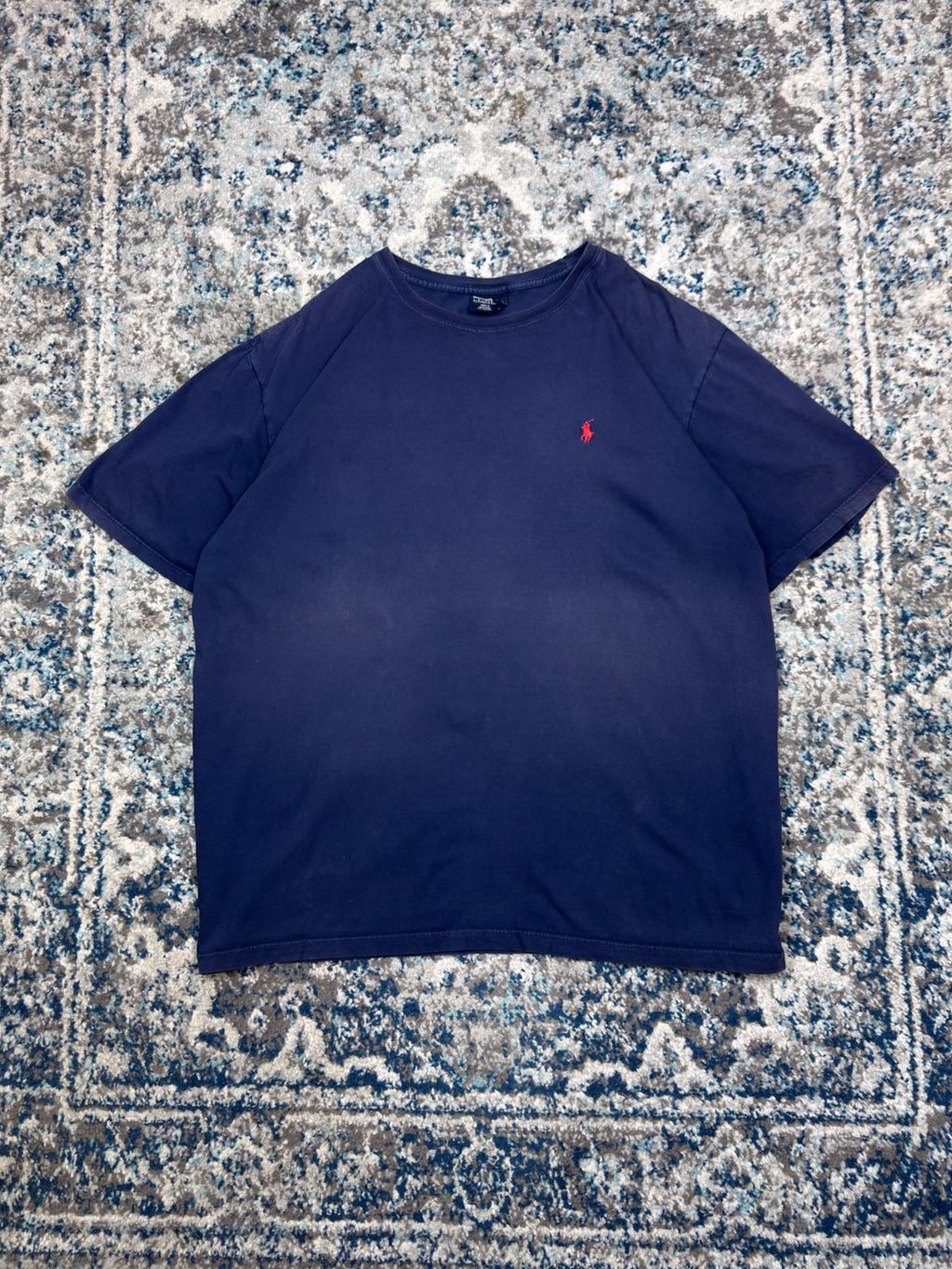Vintage Polo Ralph Lauren Embroidered Pony Blue T-Shirt Size 2XL