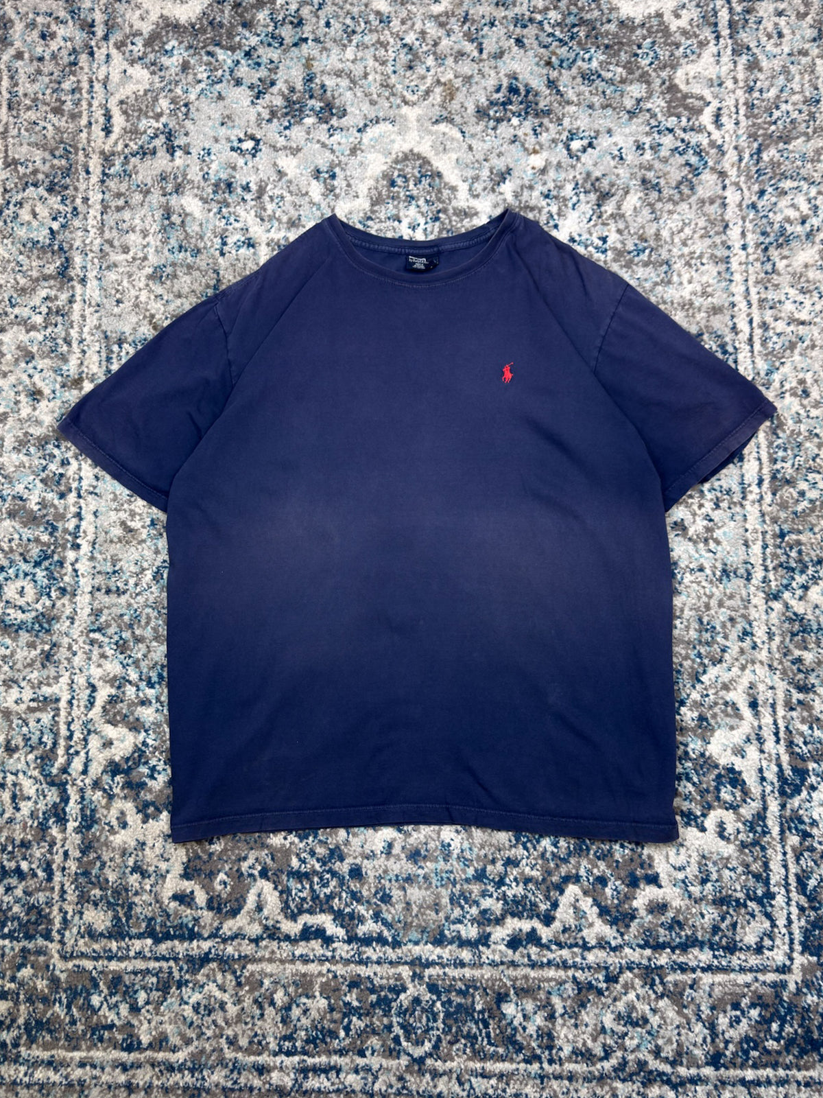 Vintage Polo Ralph Lauren Embroidered Pony Blue T-Shirt Size 2XL