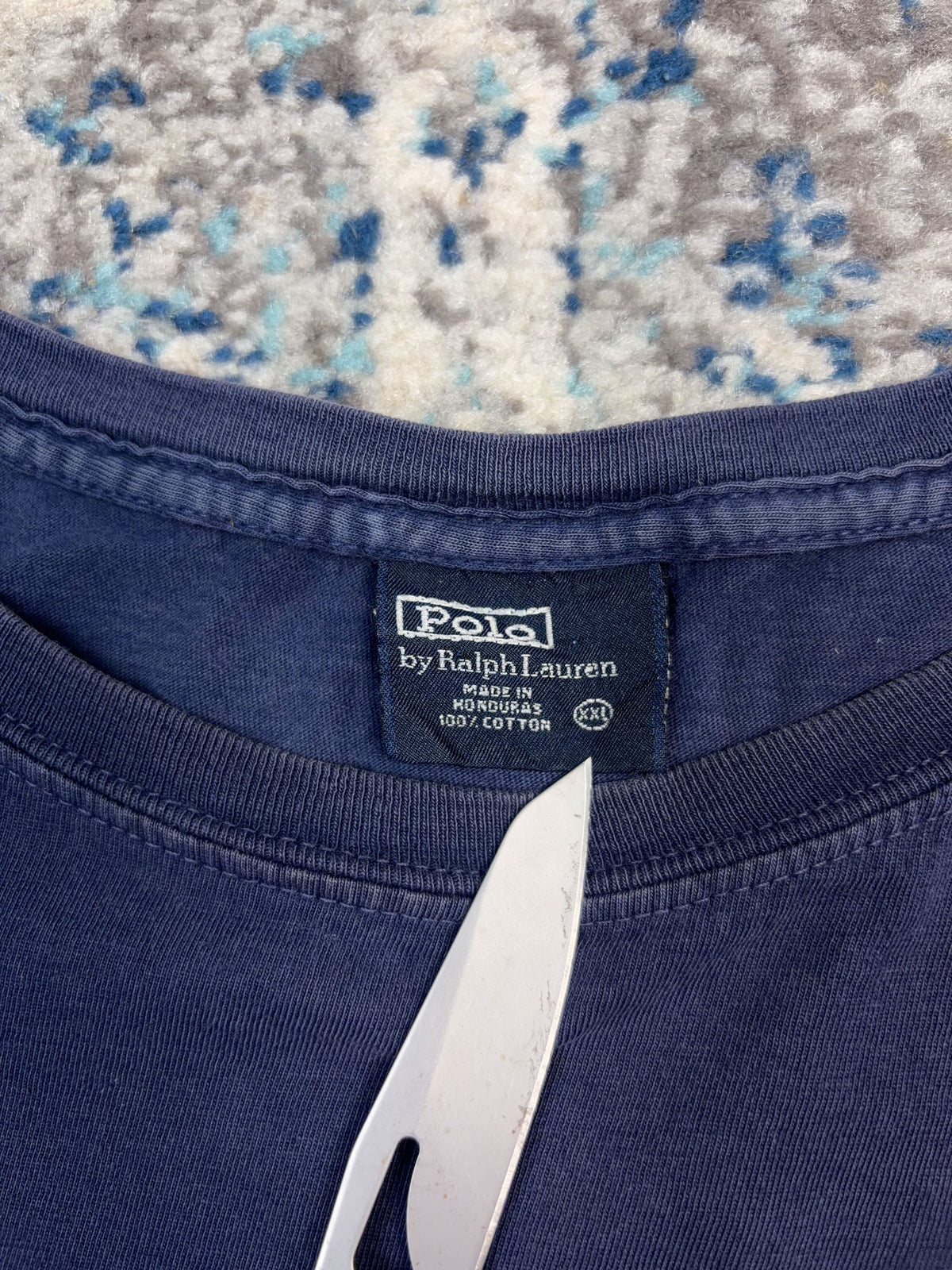 Vintage Polo Ralph Lauren Embroidered Pony Blue T-Shirt Size 2XL