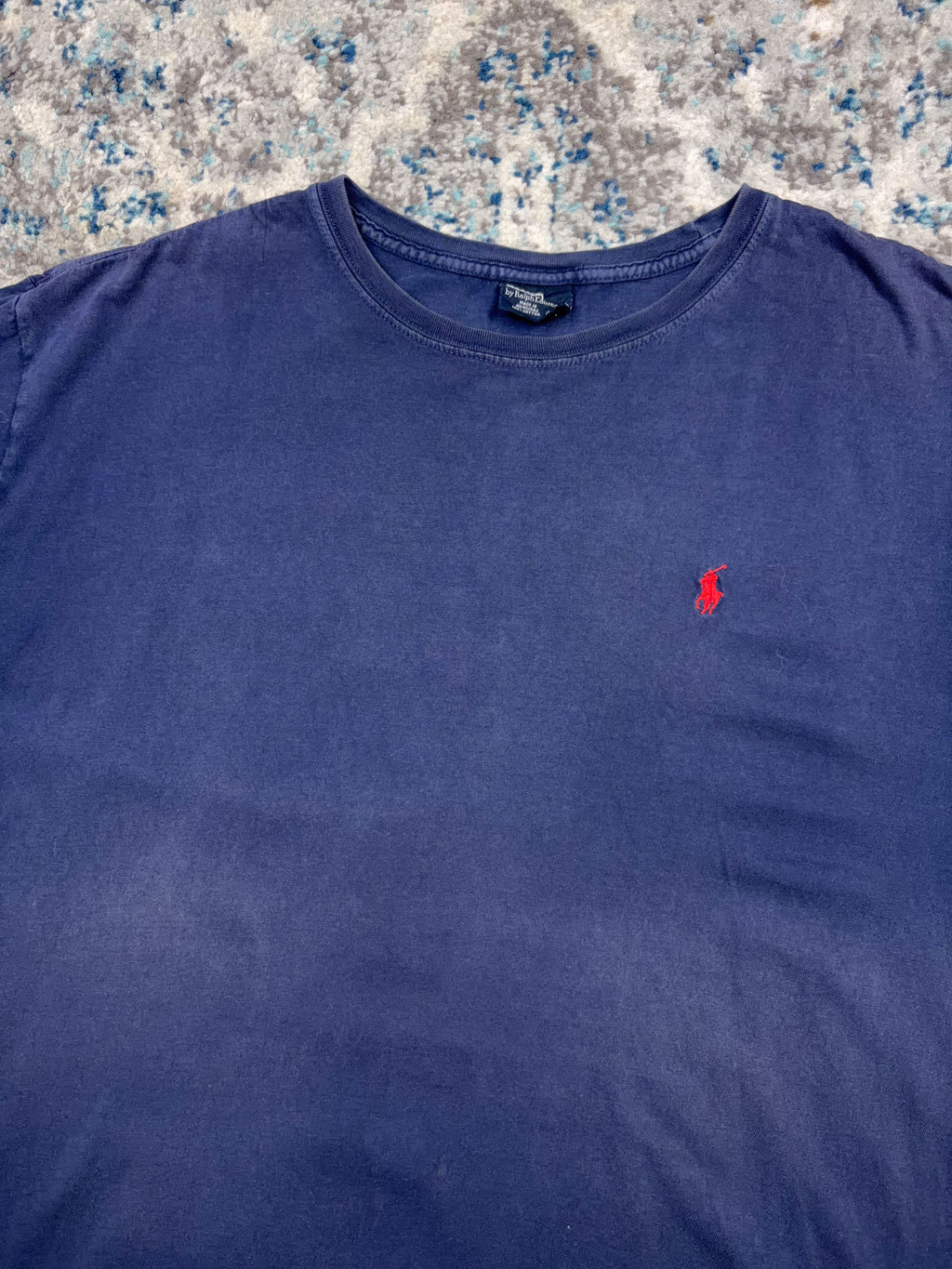 Vintage Polo Ralph Lauren Embroidered Pony Blue T-Shirt Size 2XL