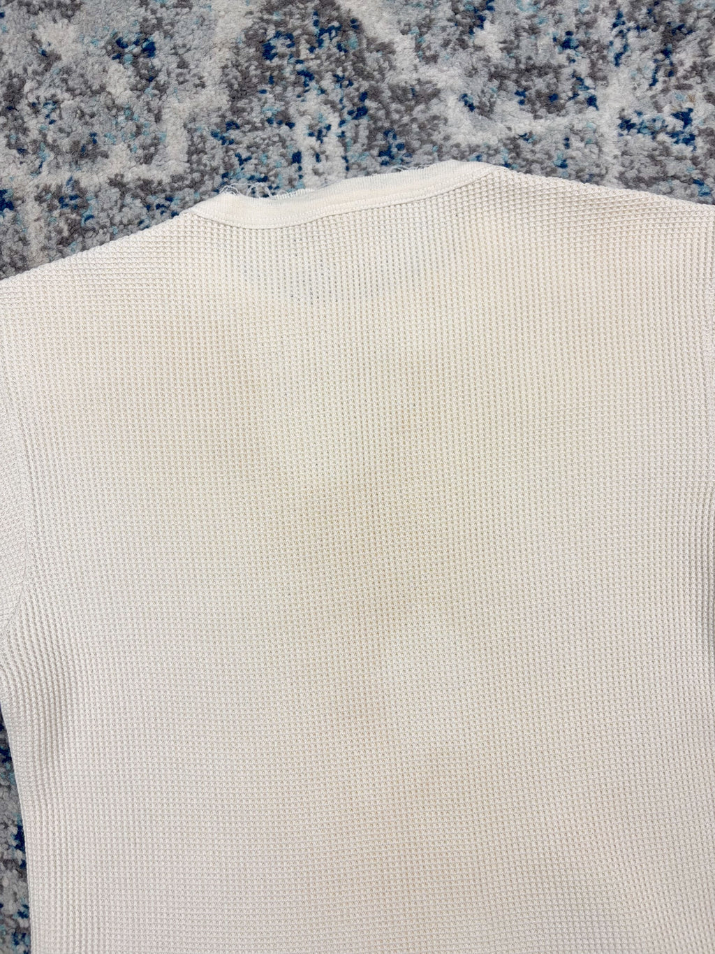 Vintage Blank Long Sleeve Thermal T-Shirt Size Large