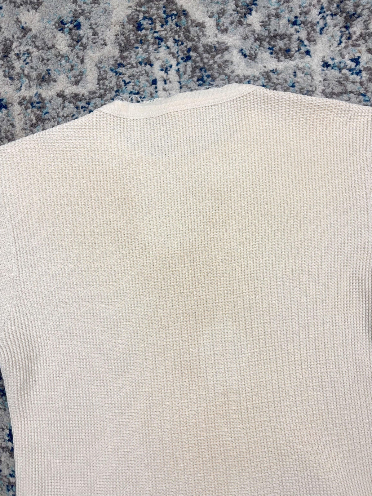 Vintage Blank Long Sleeve Thermal T-Shirt Size Large