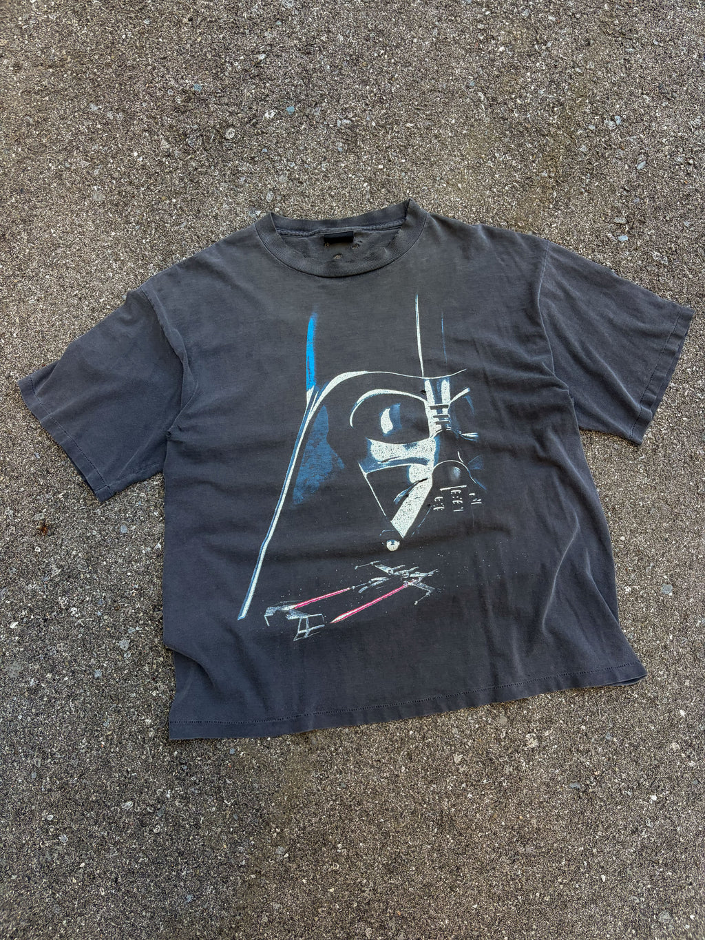 Vintage 1995 Star Wars A New Hope Darth Vader Movie Promo Graphic T-Shirt Size XL