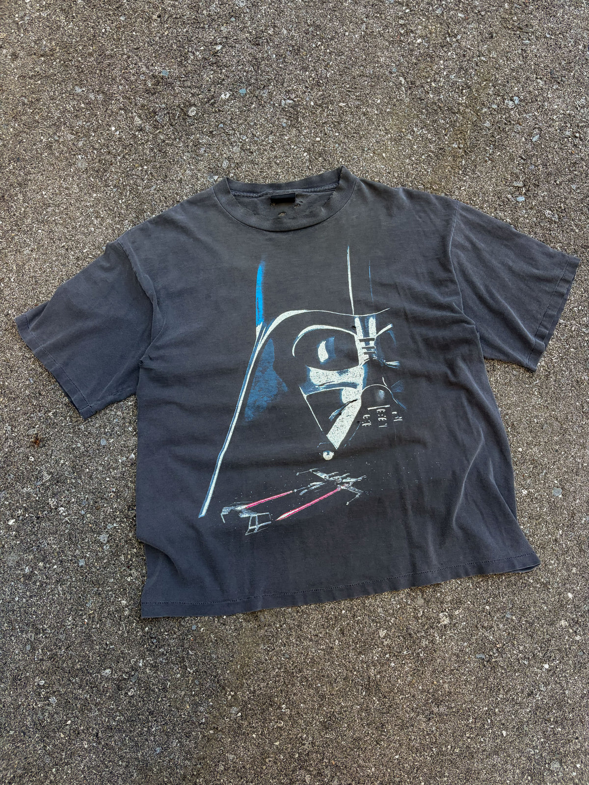 Vintage 1995 Star Wars A New Hope Darth Vader Movie Promo Graphic T-Shirt Size XL