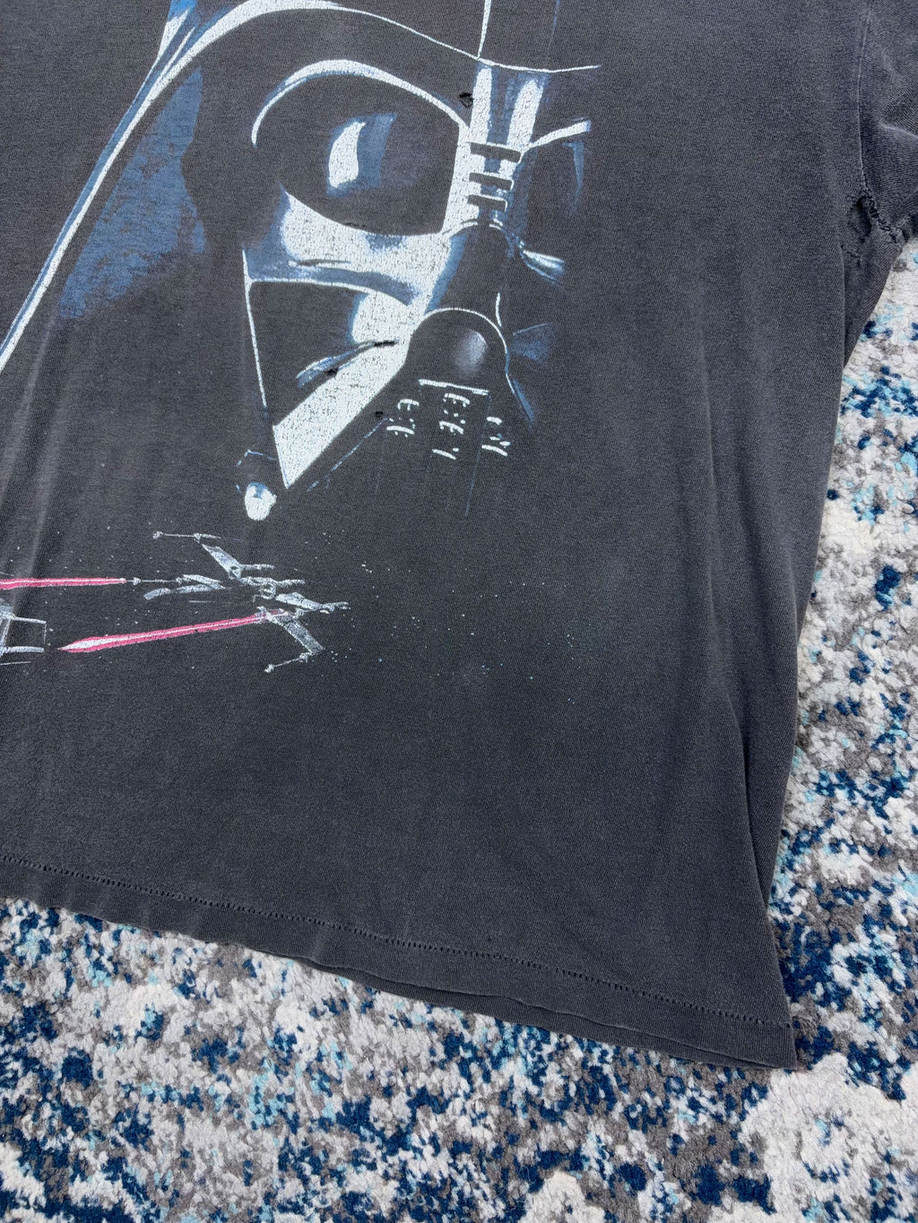 Vintage 1995 Star Wars A New Hope Darth Vader Movie Promo Graphic T-Shirt Size XL