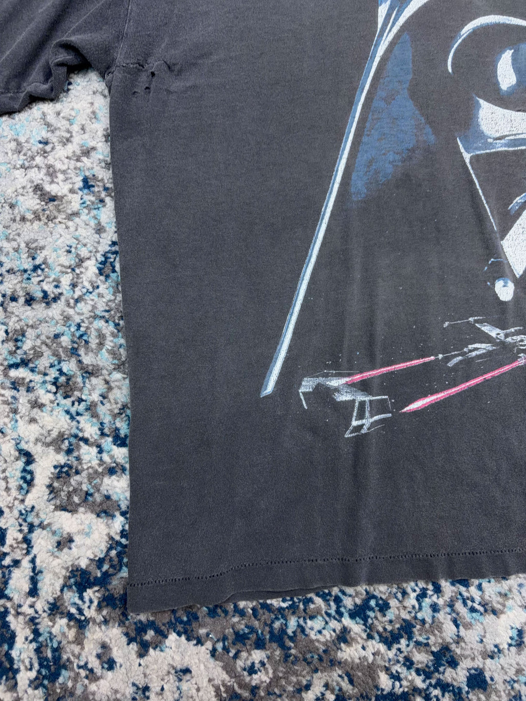 Vintage 1995 Star Wars A New Hope Darth Vader Movie Promo Graphic T-Shirt Size XL