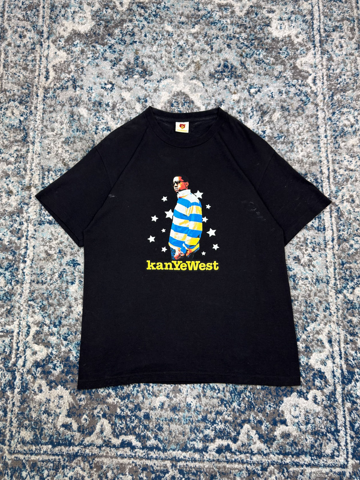 Vintage 2004 Kanye West School Spirit Tour Rap Music Graphic T-Shirt Size Large